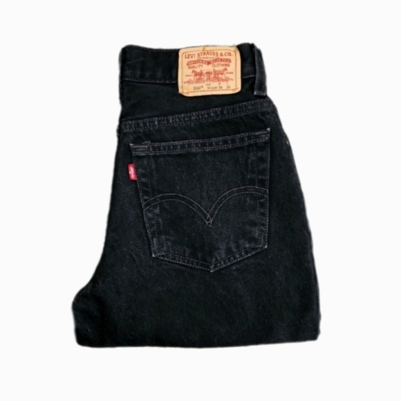 Levi's Other - Levi Strauss Boys Black Jeans Denim Black Washed Slim Size 16 W26 L28